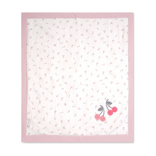 Nova Baby Blanket - Cherry Print