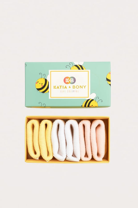 Baby Daisy Bootie Socks Boxed 3-pack