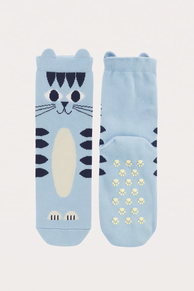 Kids’ Cat Boxed Socks 2-Pack