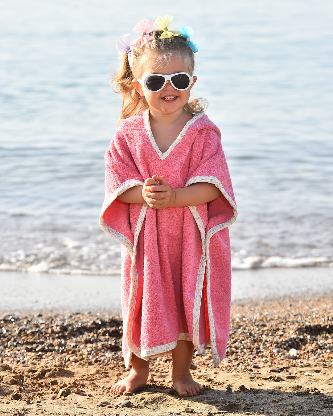 Piu Poncho Rosa-GOTS