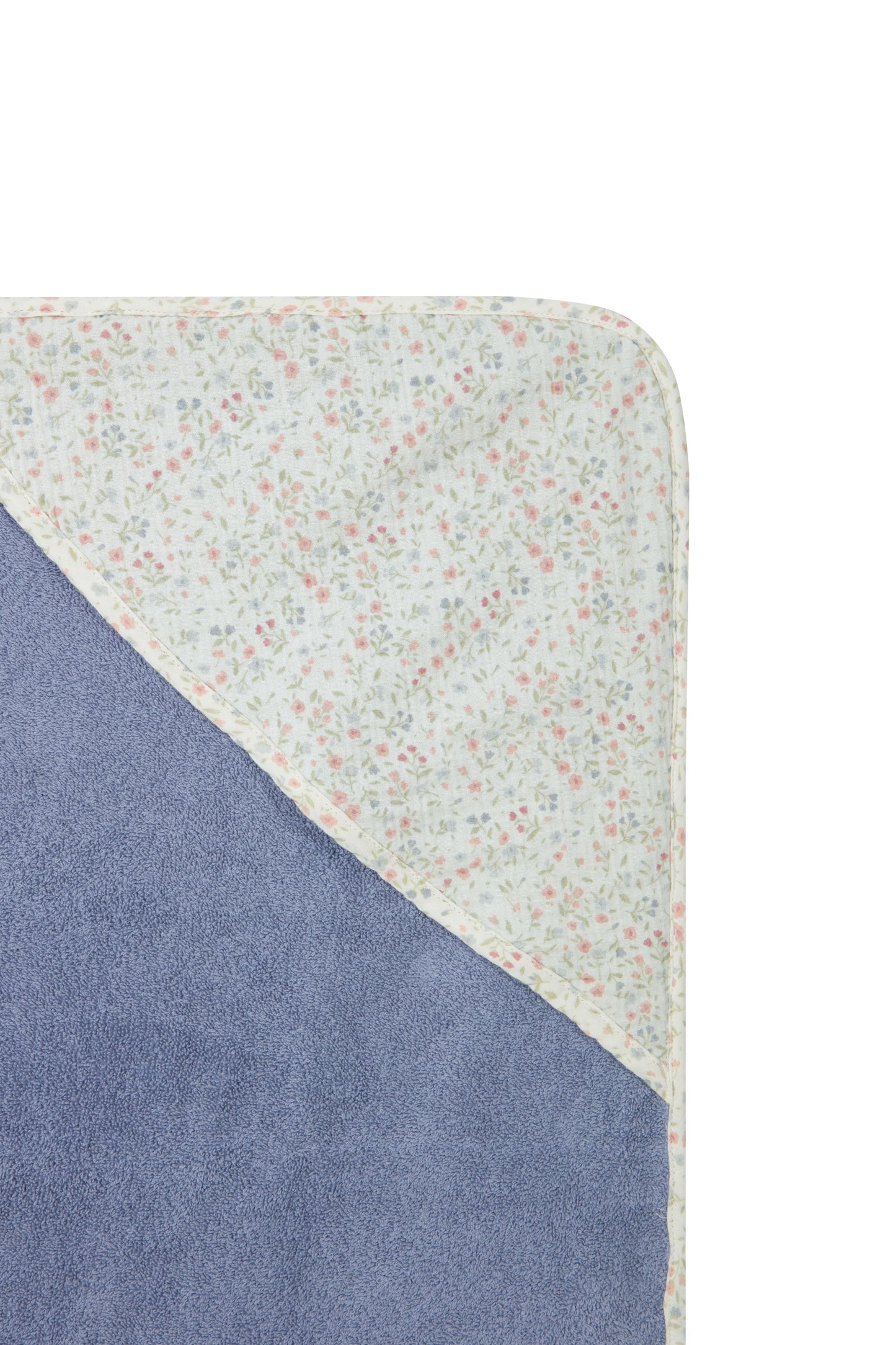Luca Baby Towel Indigo-GOTS