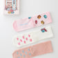 Girls Macaron Boxed Socks 3-Pack