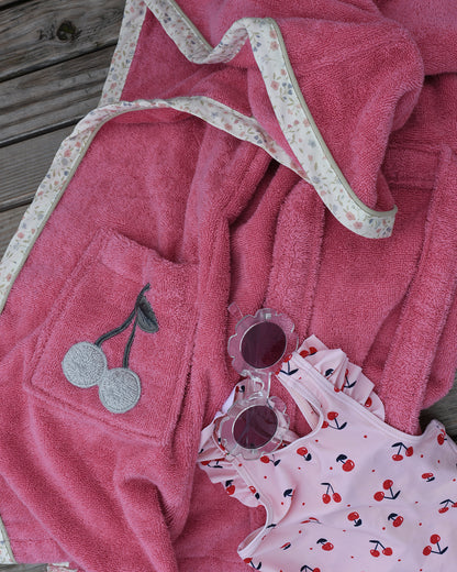 Mia Bathrobe Cherry-GOTS