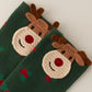 Children's Deer Head Boxed Xmas Socks