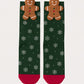 Women's Ginger Breadman Boxed Xmas Socks