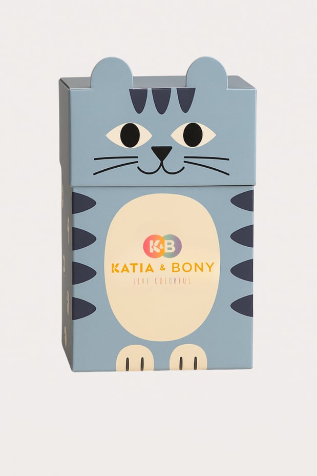 Kids’ Cat Boxed Socks 2-Pack