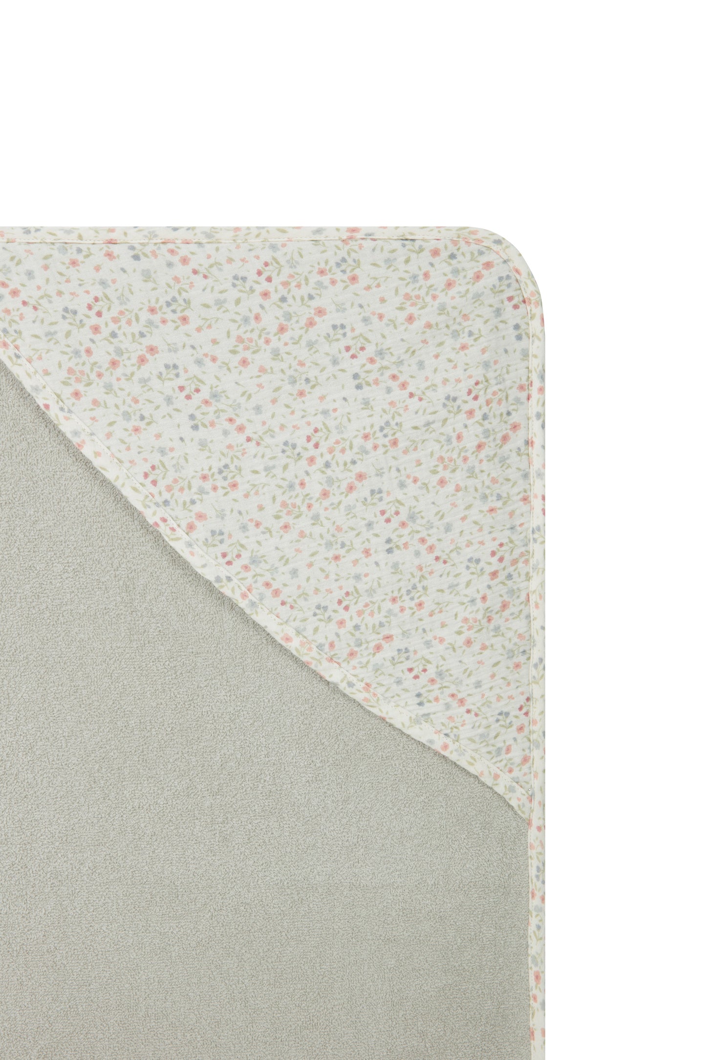 Luca Baby Towel Dusty Green-GOTS