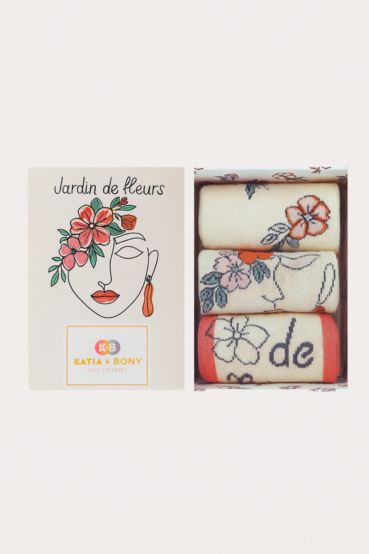 3-Pack Women's Face-Pattern Ankle Socks in Gift Box