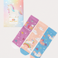 Girls Unicorn Boxed Socks 3-Pack