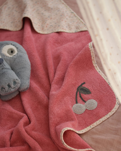 Luca Baby Towel Rosa-GOTS