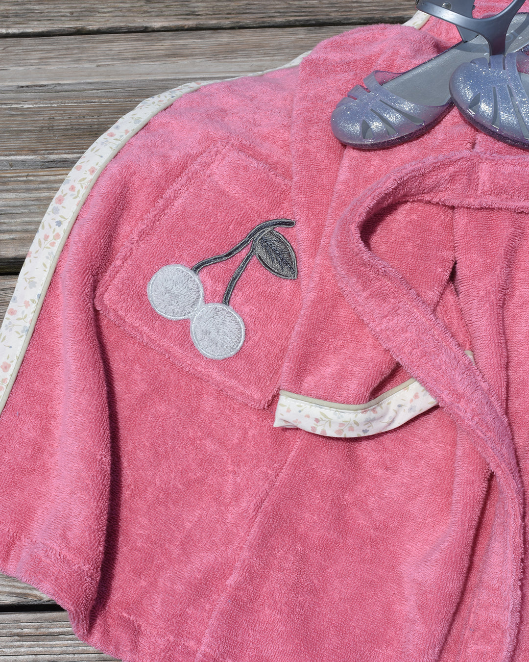 Mia Bathrobe Cherry-GOTS