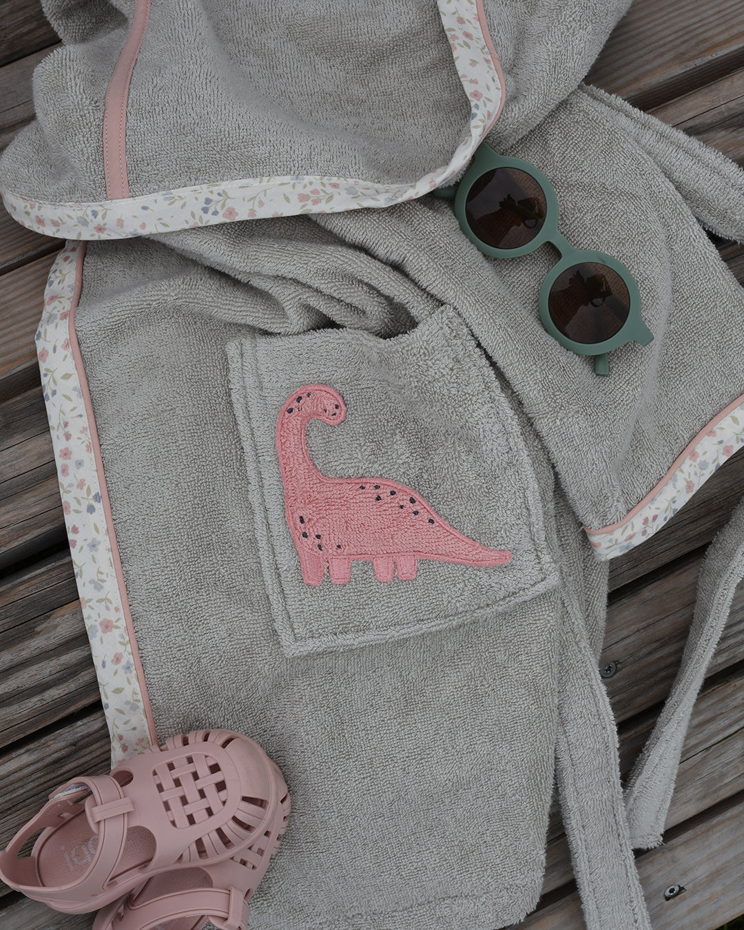 Mia Bathrobe Dino-GOTS