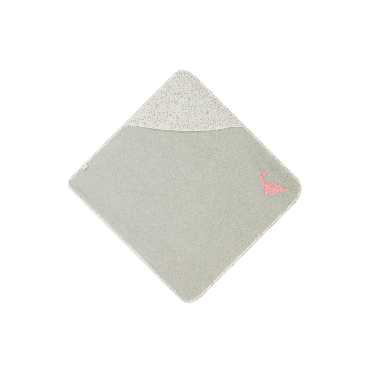 Luca Baby Towel Dusty Green-GOTS