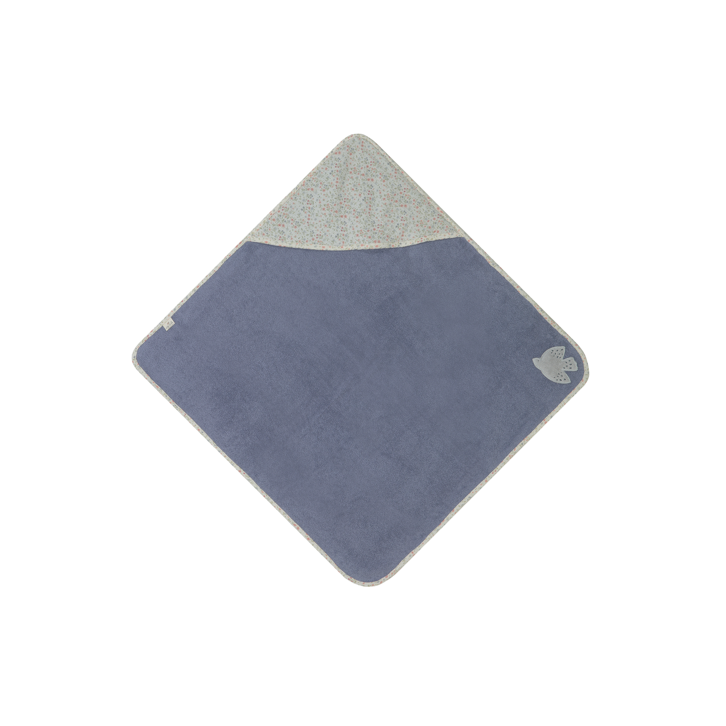 Luca Baby Towel Indigo-GOTS